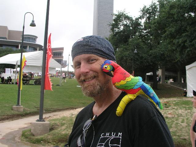 The Captain and his parrot