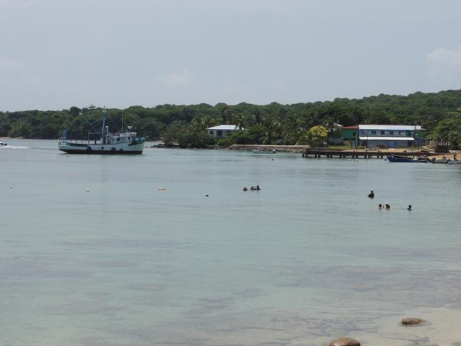 The ferry terminal