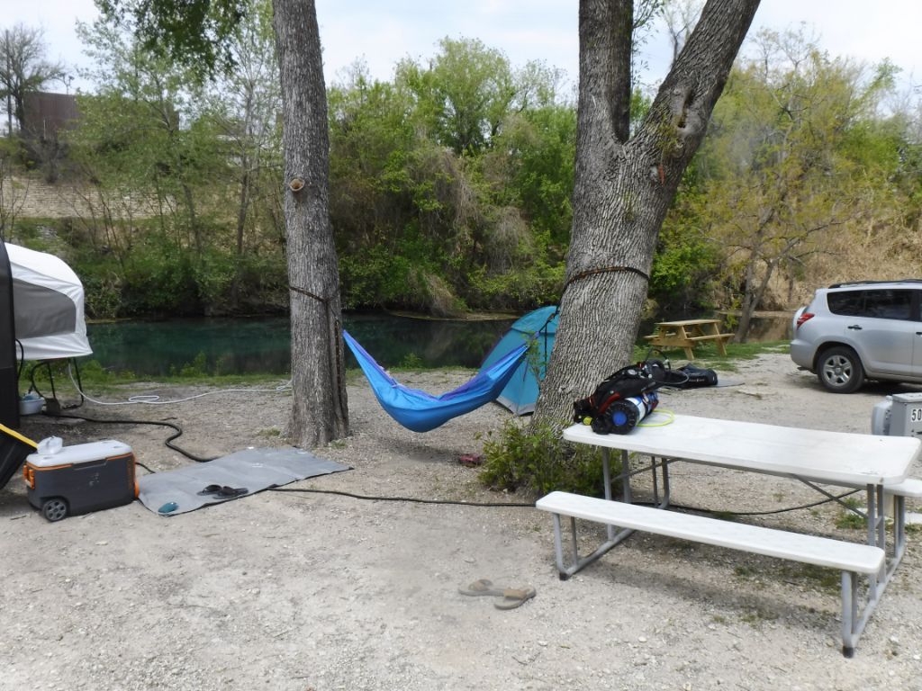 The hammock appears but not alone