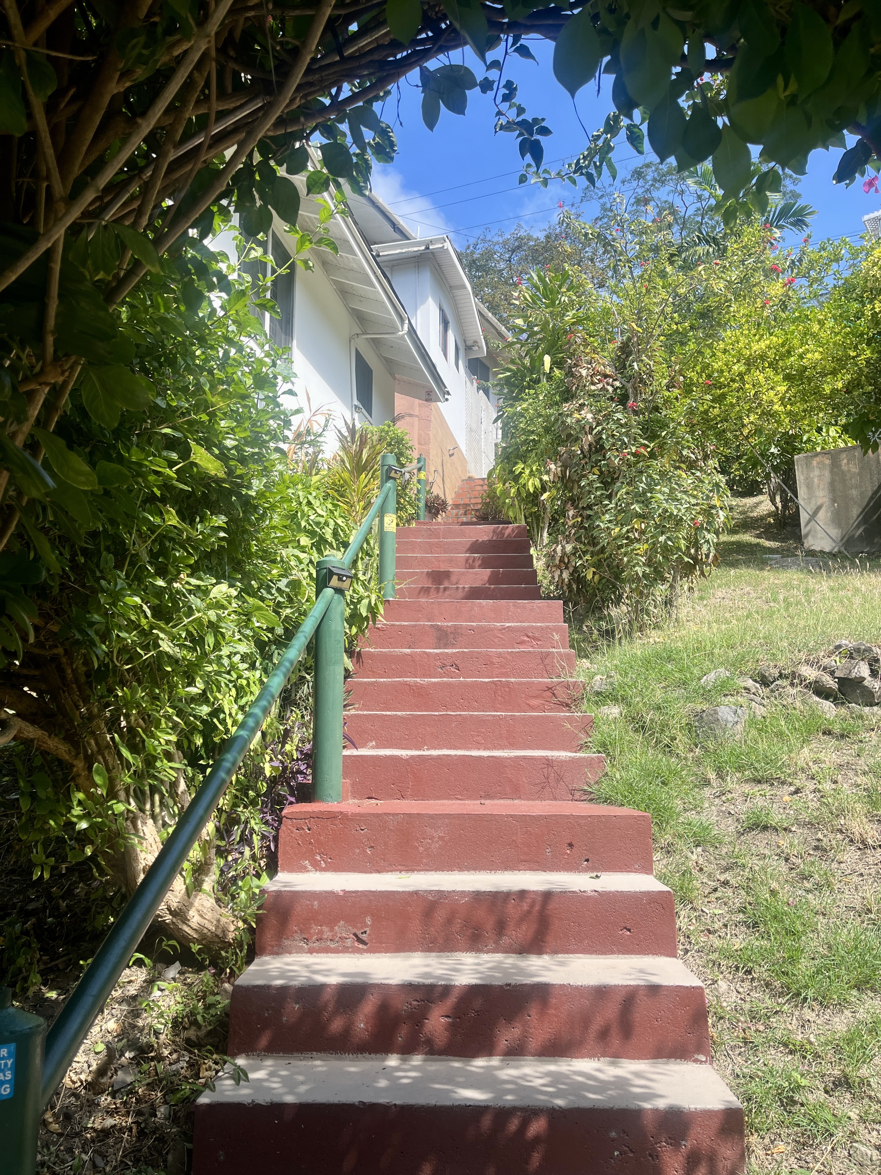 The long climb to our apartment