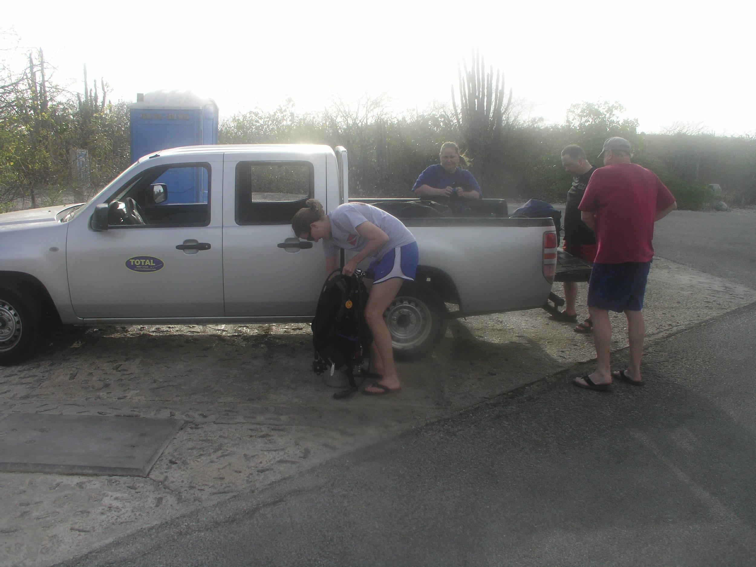the pool is always open on Bonaire