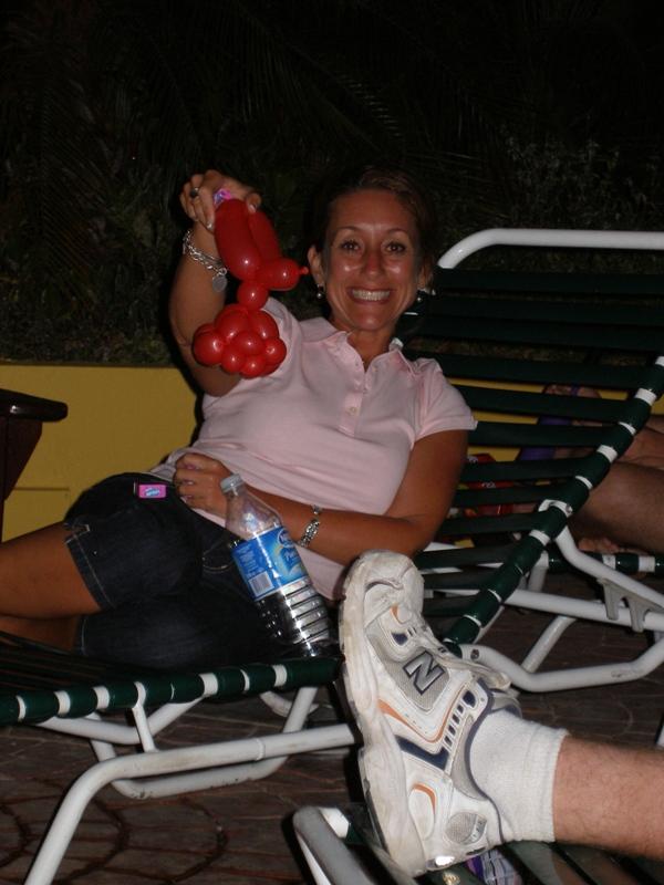 TheSassyrabbit With her Balloon Animal