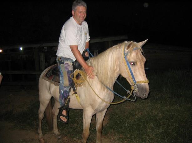 Think the horse should be riding him