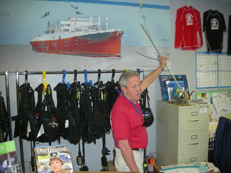 Tim briefing the site