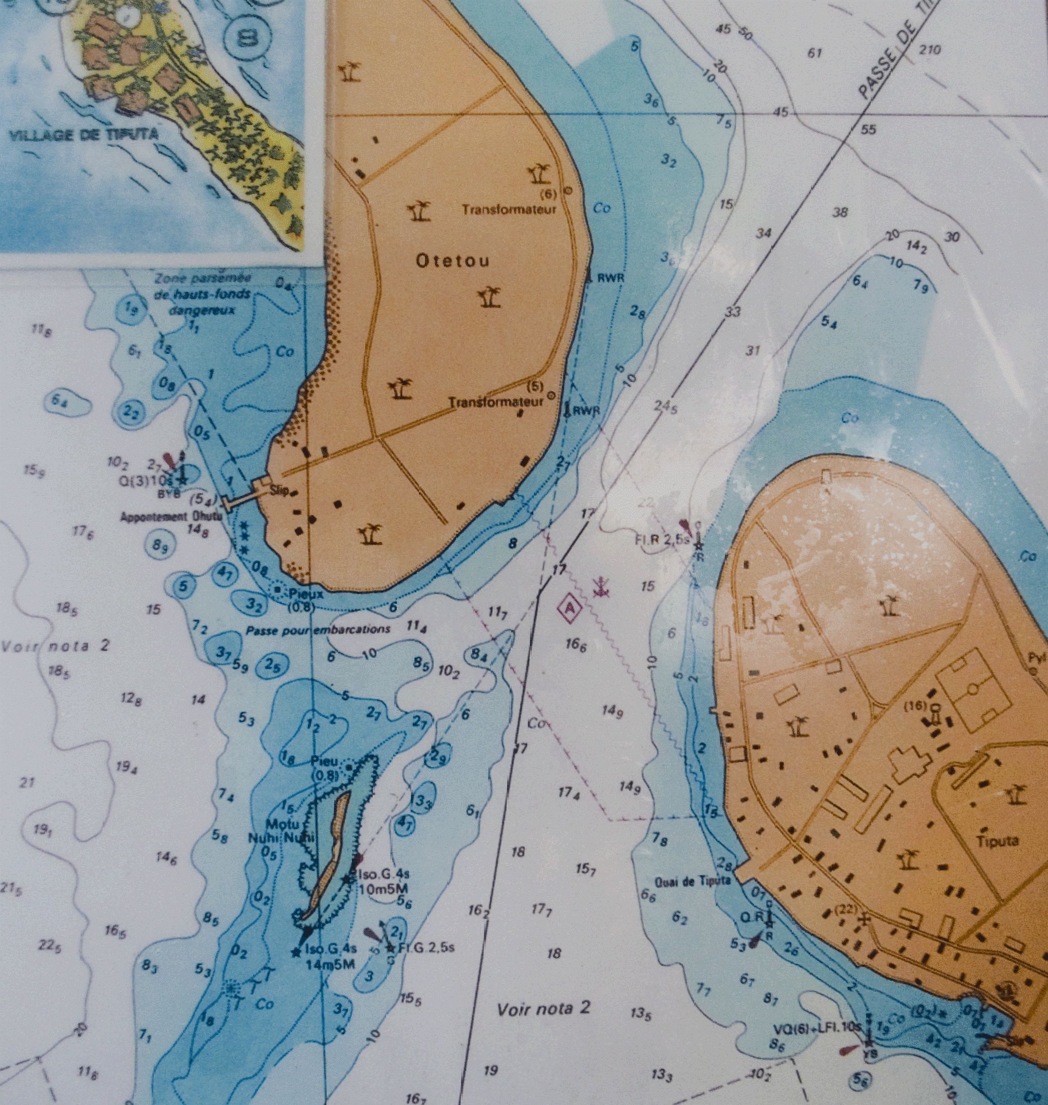 Tiputa Pass - Bathymetric Map