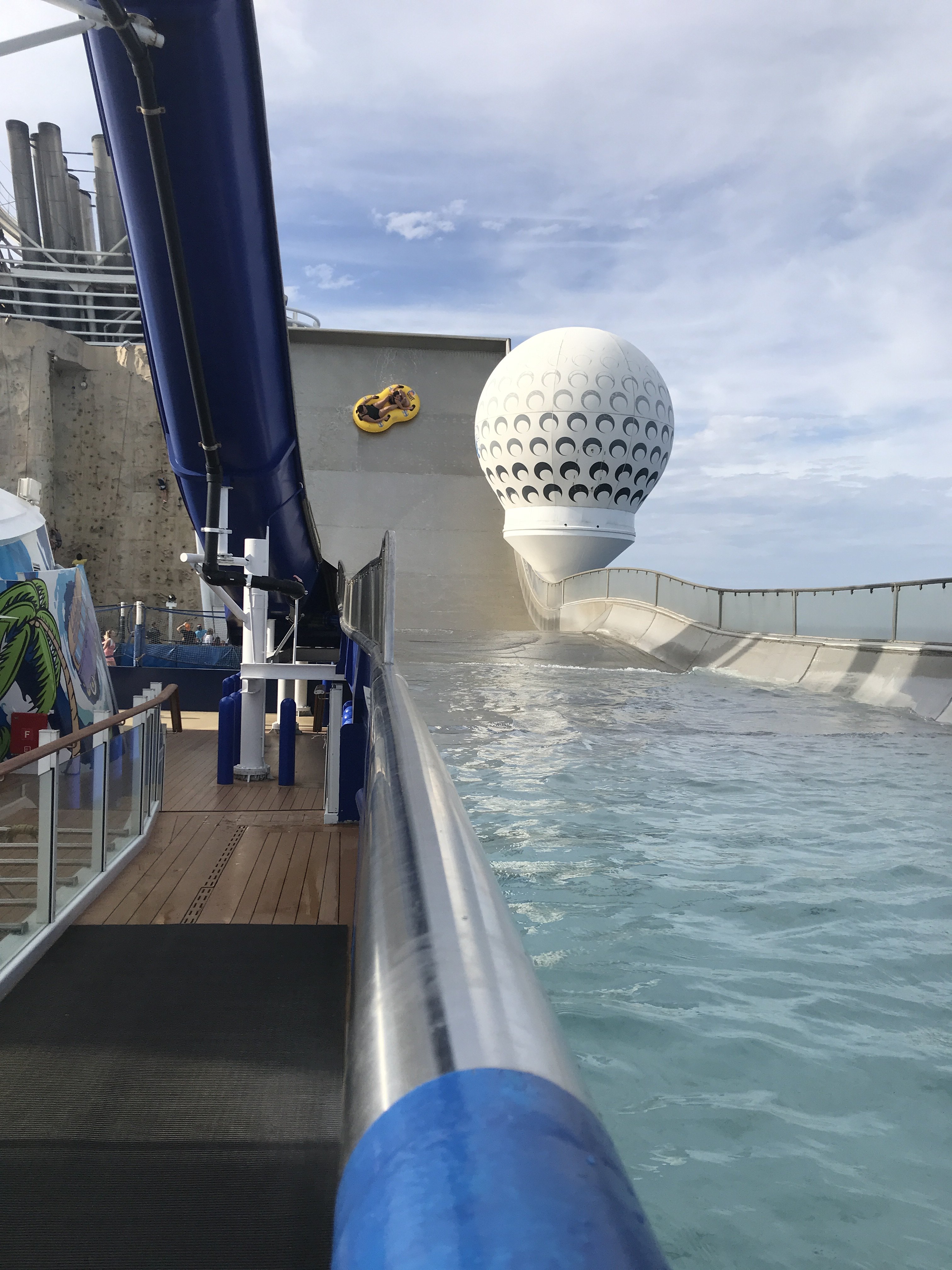 Top deck waterslide