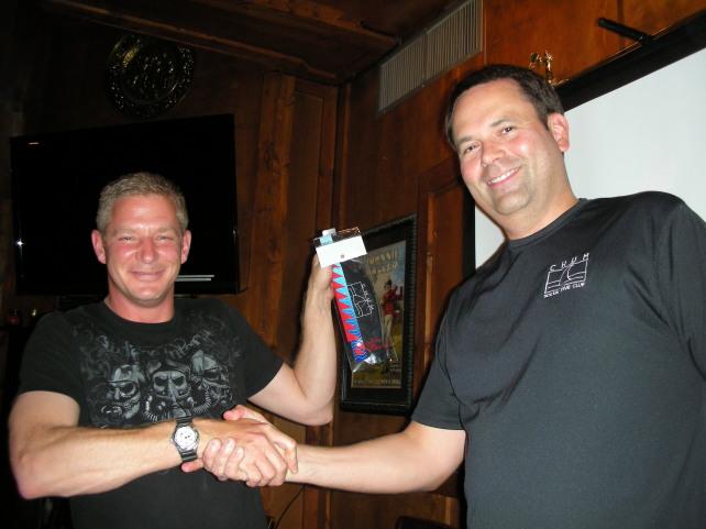 Travis gets a thank you strap