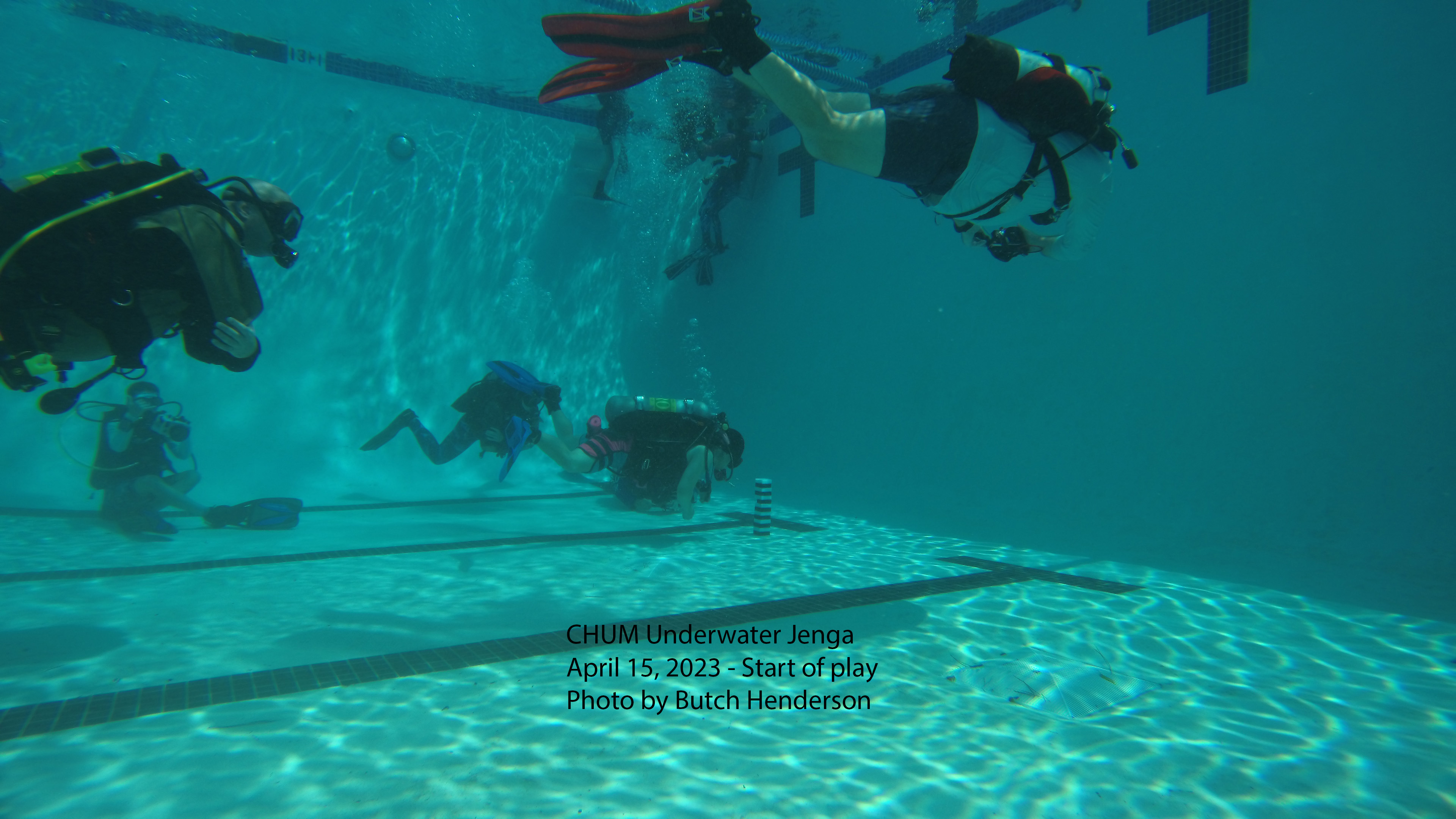 Underwater Jenga Start of game 1