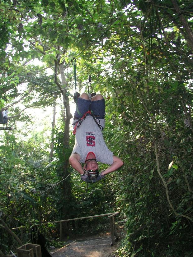 Upside down canopy tour