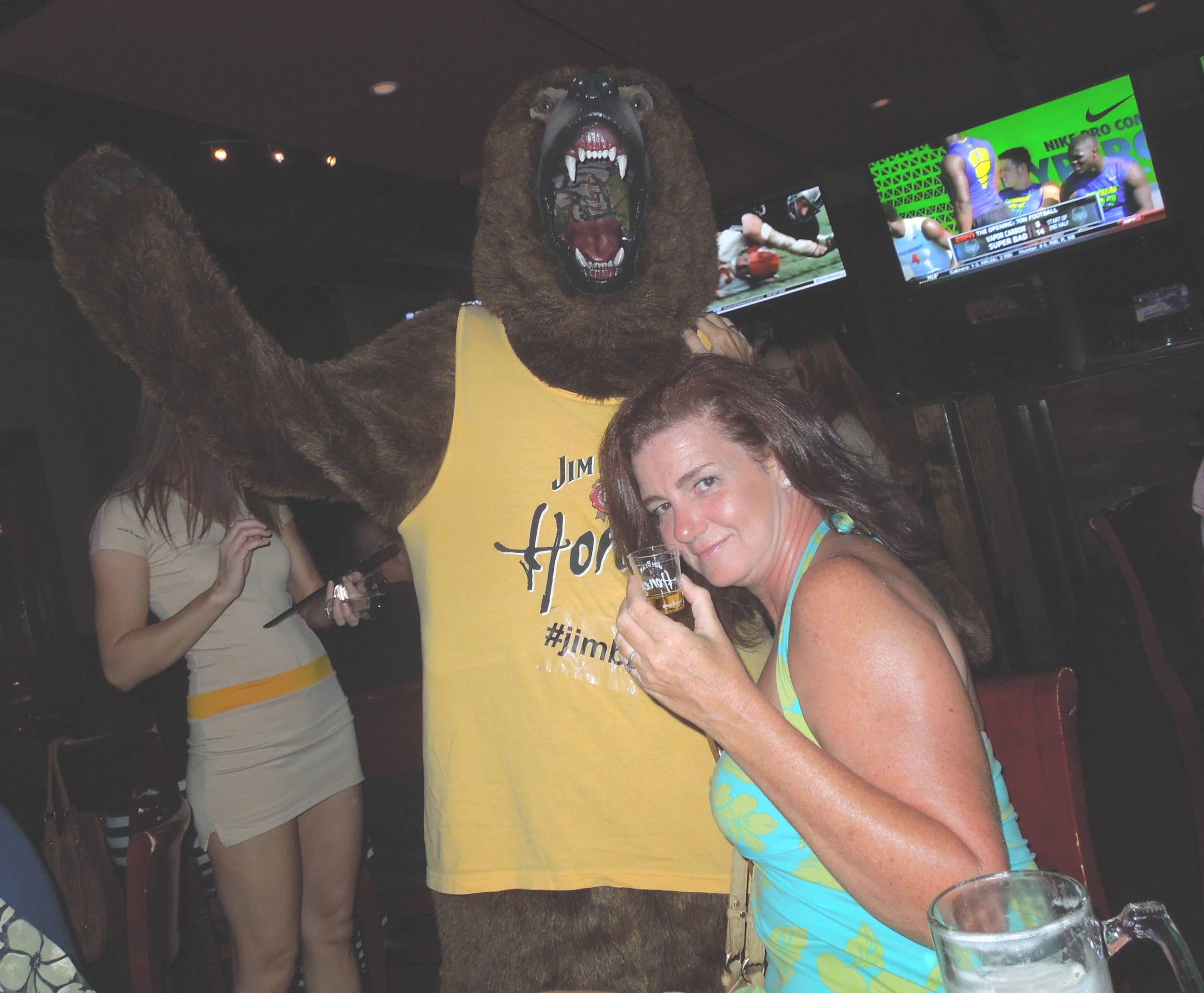 Vanessa grins and bears it