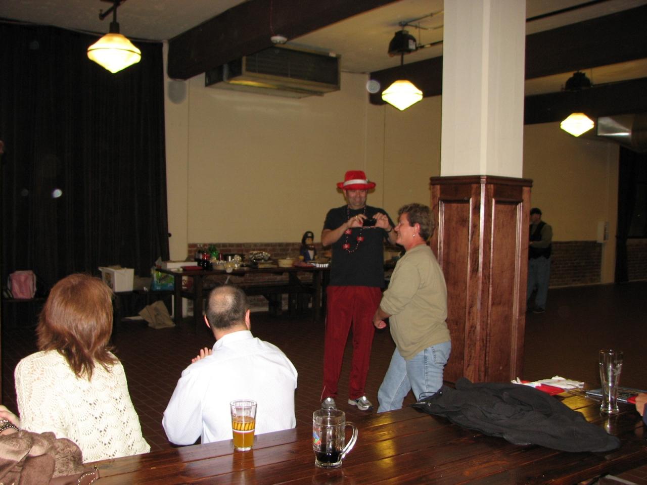 Walking up to accept Diver of the Year!