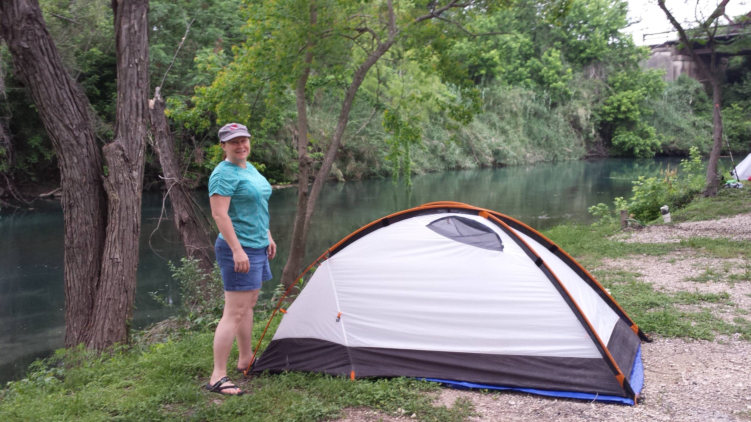 wanderwoman and her tent
