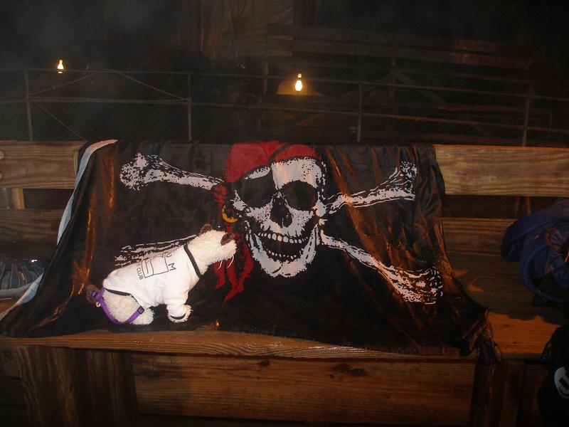 Wet inspects the flag